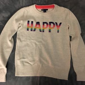 Gap Kids "HAPPY" Sweater